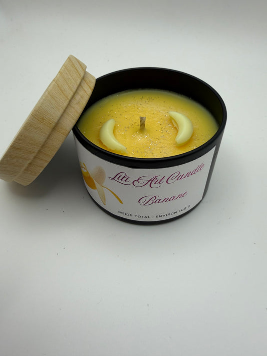 Bougie coulée Banane ~100g