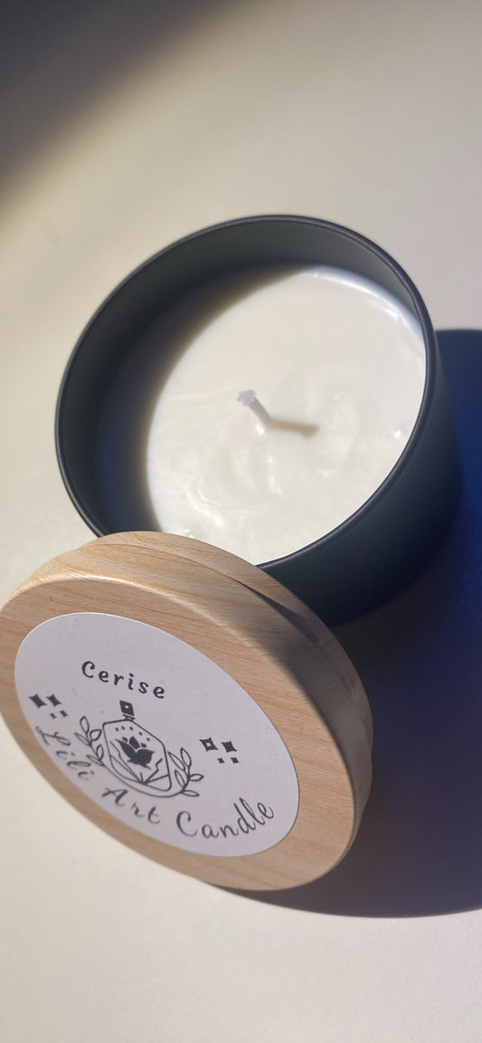 Bougie coulée Cerise ~100g