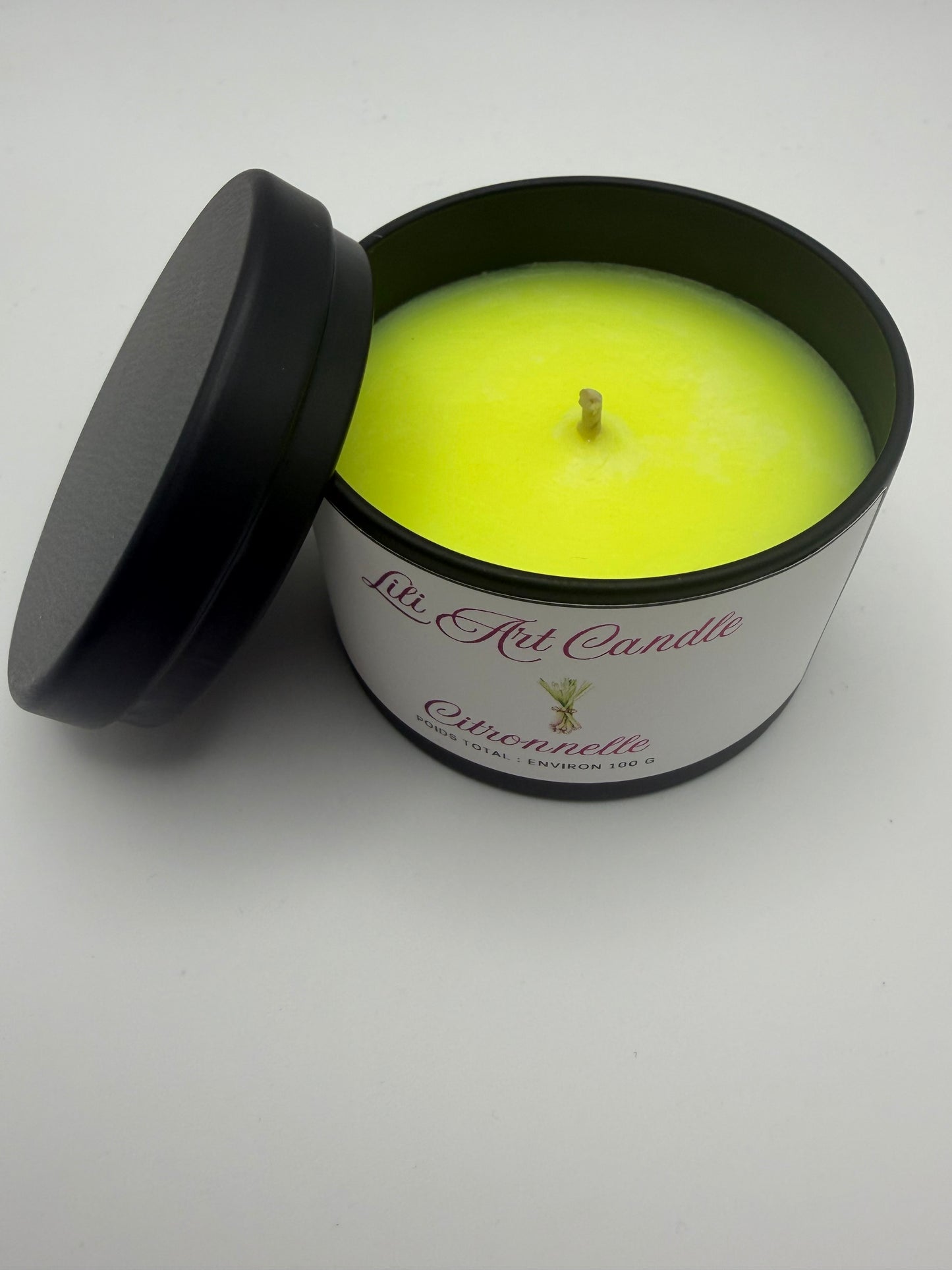 Bougie coulée Citronnelle ~100g