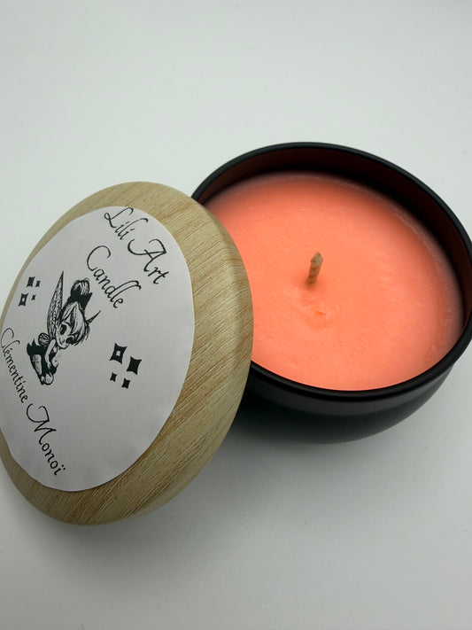 Bougie coulée Clémentine Monoï ~75g