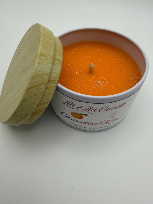Bougie coulée Clémentine Monoï ~100g