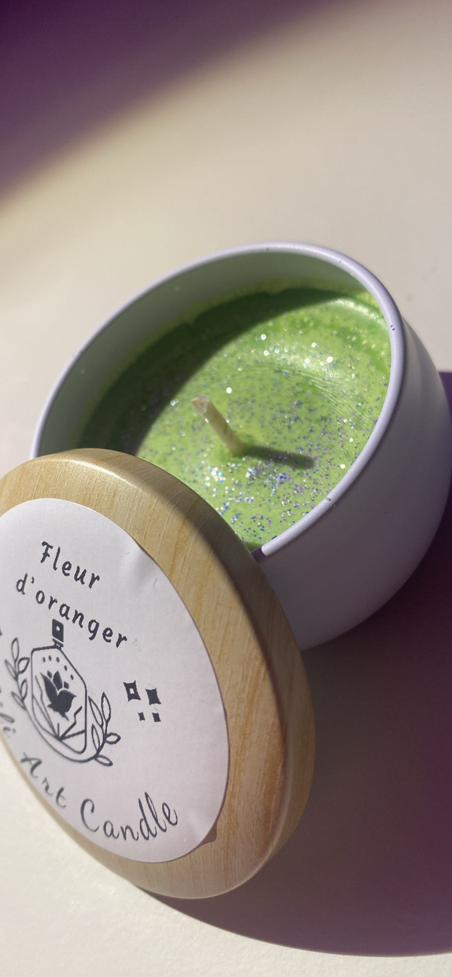 Bougie coulée Fleur d'oranger ~75g