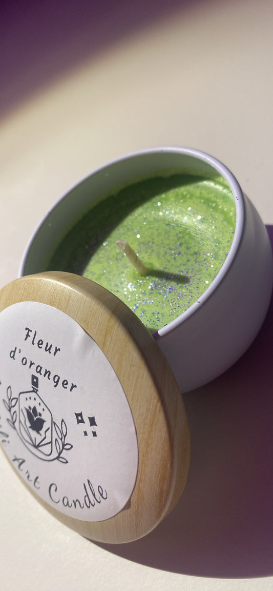 Bougie coulée Fleur d'oranger ~75g