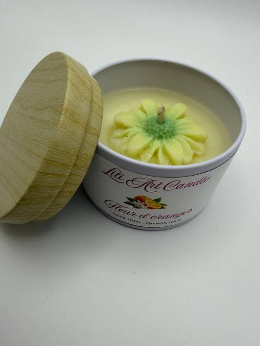 Bougie coulée Fleur d'oranger ~100g