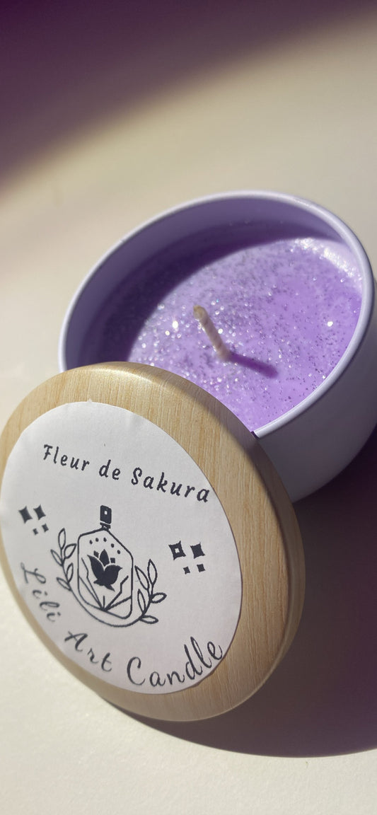 Bougie coulée Fleur de Sakura ~75g