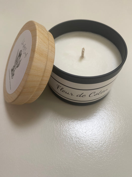 Bougie coulée Fleur de coton ~100g