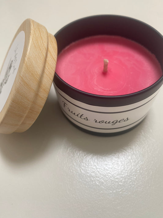 Bougie coulée Fruits rouges ~100g