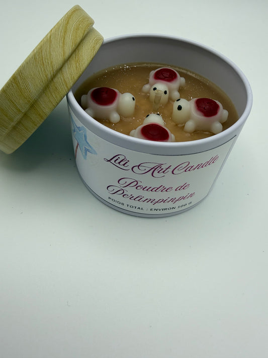 Bougie coulée Poudre de perlimpinpin ~100g