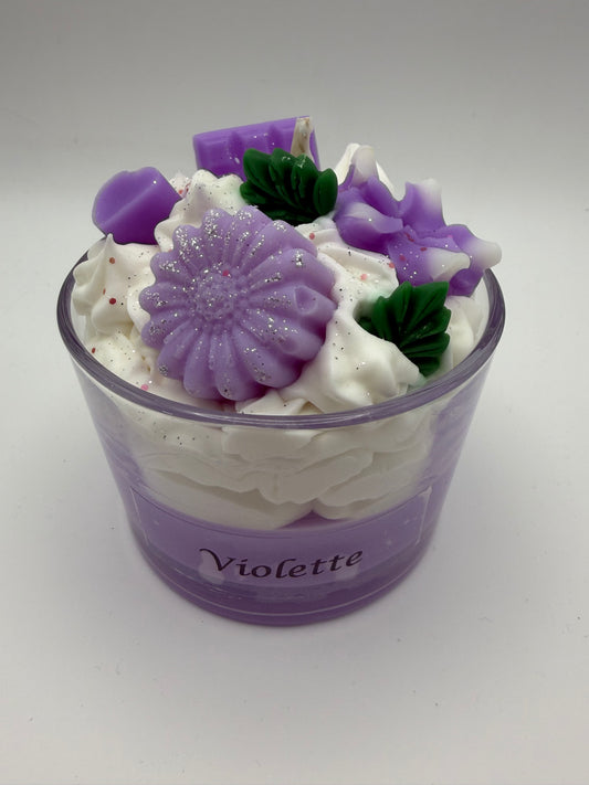 Bougie chantilly Violette